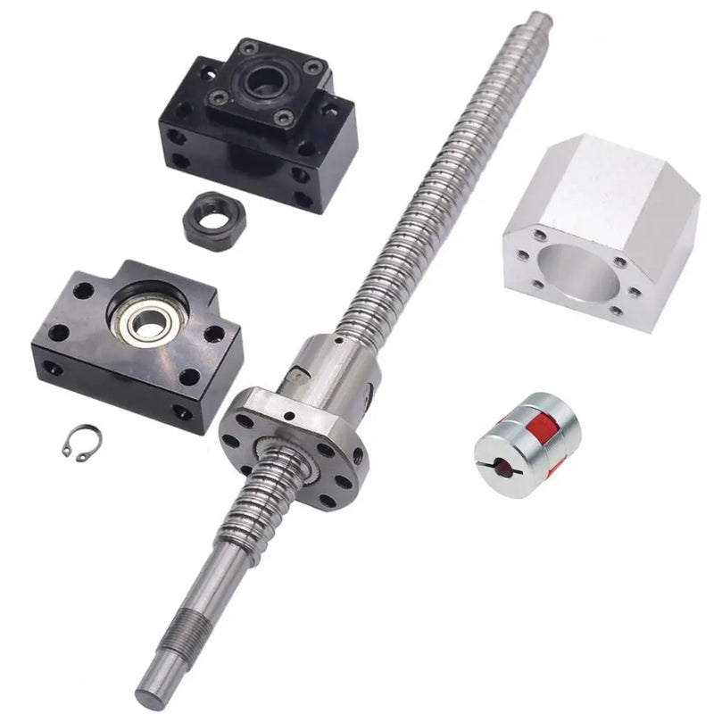 1 tornillo de bola de 20MM SFU2005 extremo mecanizado + tuerca de bola única RM2005 + BK15 