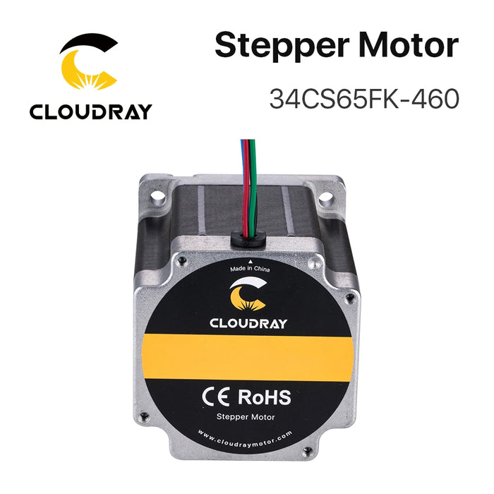 Nema 34 Stepper Motor - 98mm, 6.5N.m, 4.6A, Key and Tap Shaft