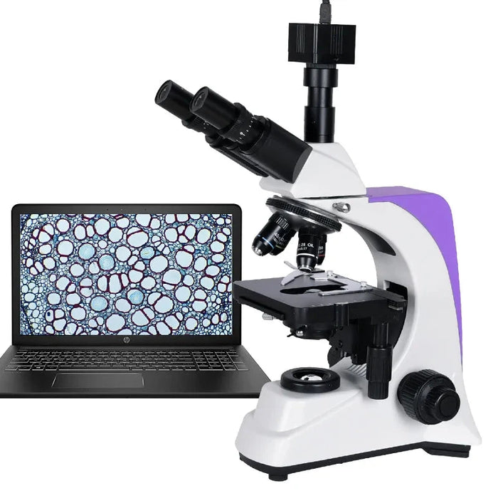 Professional Biological Lab Microscope - 1000x to 2500x Magnification with Trinocular Head