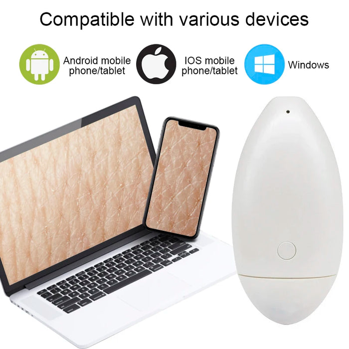 3MP Wireless Digital WIFI Microscope Smart Hair Scalp/Skin Detector