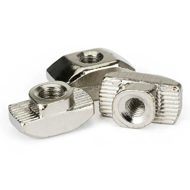 Tuerca en T para perfiles de aluminio, 10 unidades por paquete, M3, M4, M5, M6, M8, ranura en T estándar de la UE