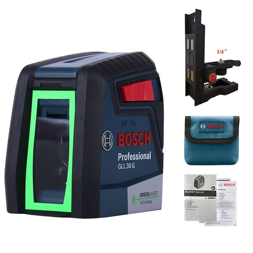 Bosch GLL30G Laser Level with High-Precision Green Light