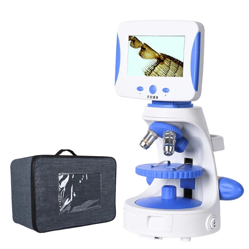 Zoom 2000X HD 4.3'' TV Microscopio Laboratorio Biológico Lad electrónico 