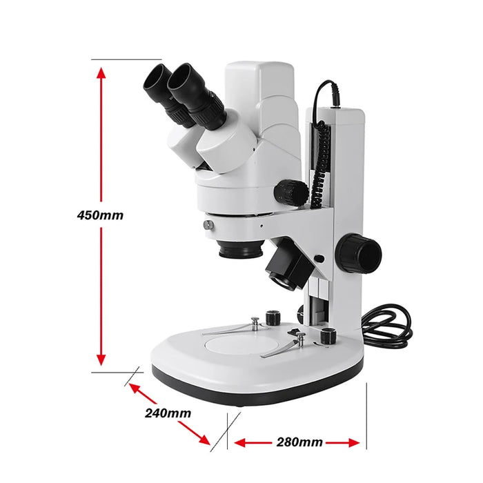 3.5-90X Binocular HD Stereo Microscope with Built-in 3MP Camera and USB Zoom