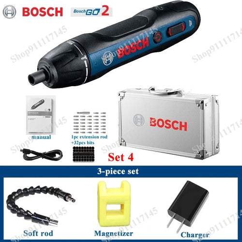 Bosch Go2 Electric Cordless Screwdriver Set 3.6V