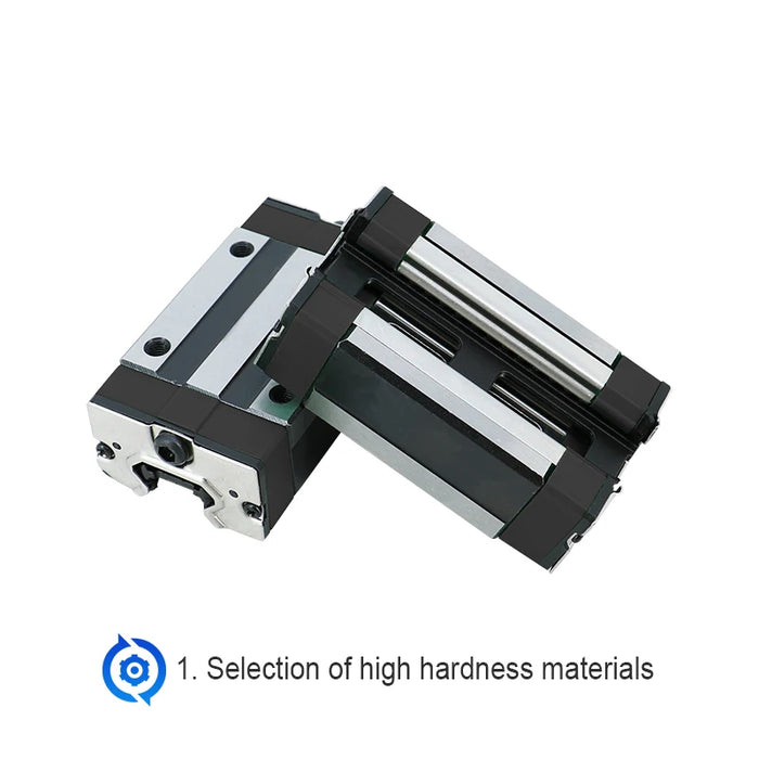 4 Pcs HGH20CA and HGW20CC Linear Guide Blocks, Steel Cage and Normal Versions