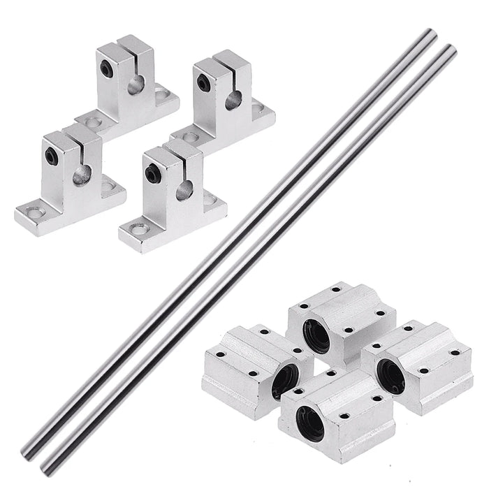 Optical Axis Linear Rail Shaft Set - Carbon Steel Chrome Plated