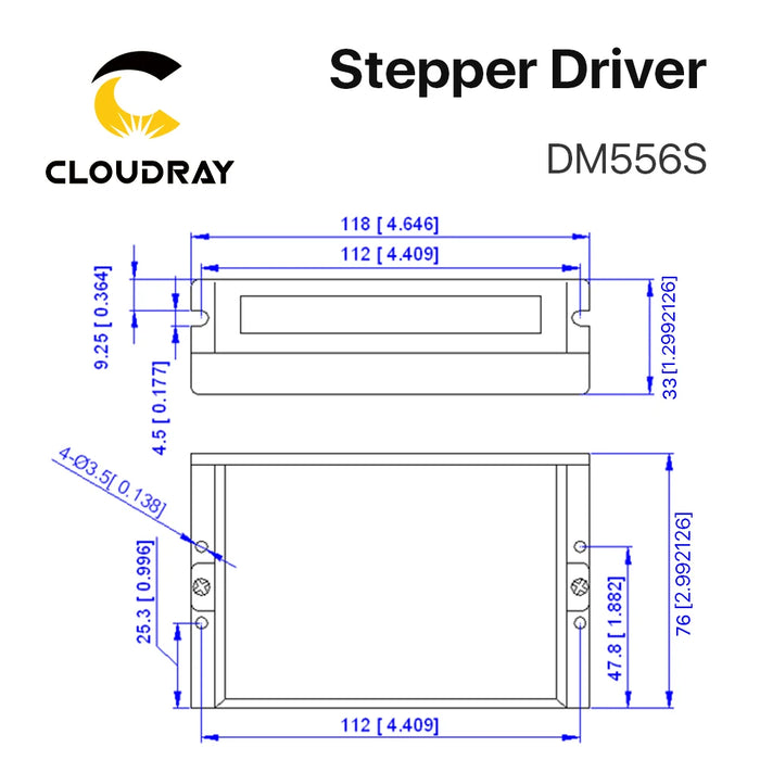 Cloudray Nema 24 Stepper Motor Driver Kit – Open Loop, 4.0N.m, 5A