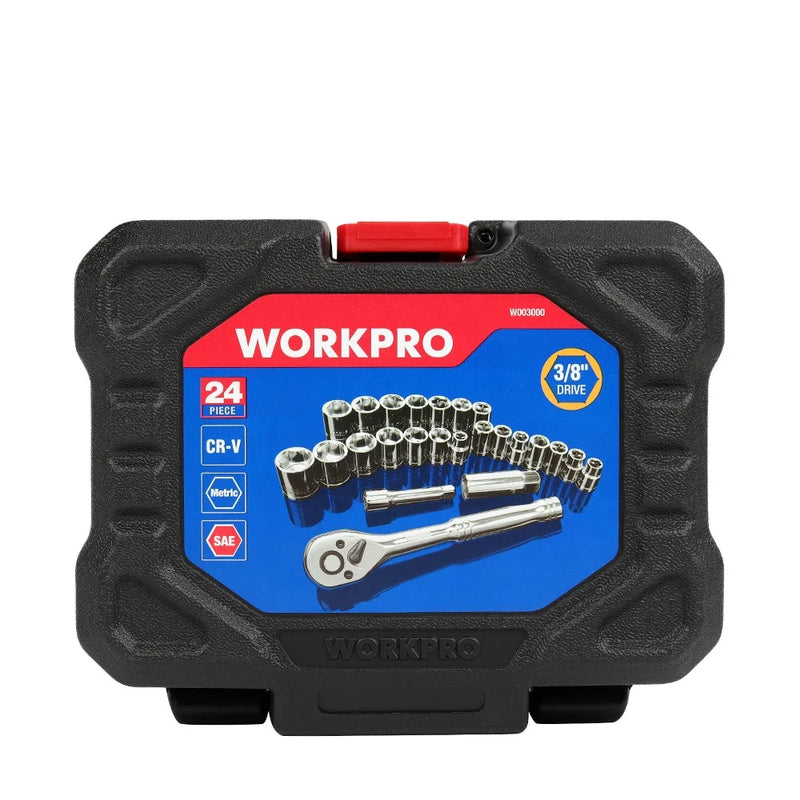 24/64/108-Piece Tool Set – Wrench &amp; Socket Set with 3/8" Ratchet Wrench