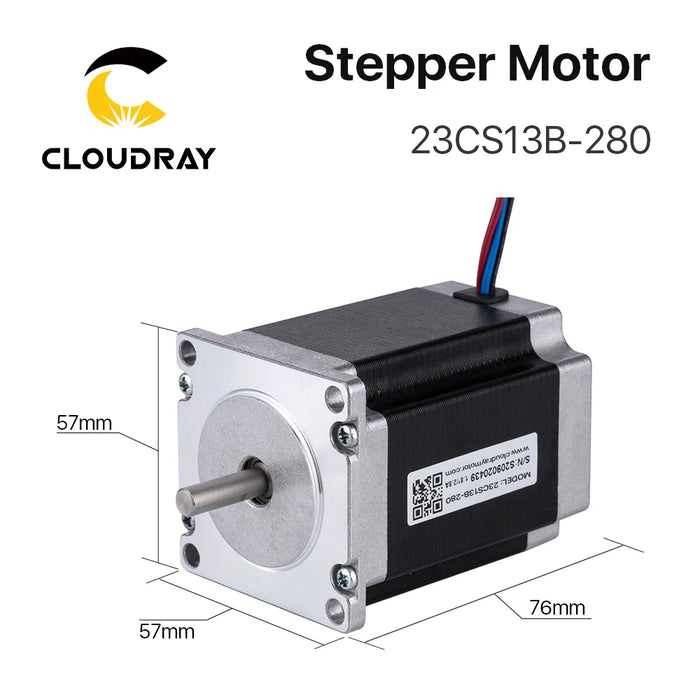 Nema 23 Stepper Motor - 57mm, 130Ncm, 2.8A, 2-Phase, 4-Lead