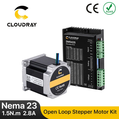 Cloudray Nema 23 Schrittmotortreiber-Kit, offener Regelkreis, 1,5 Nm, 2,8 A 