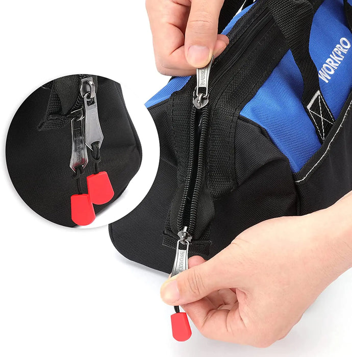 Bolsa para herramientas de mano WORKPRO de 13 pulgadas, bolsa para electricista de poliéster 600D 