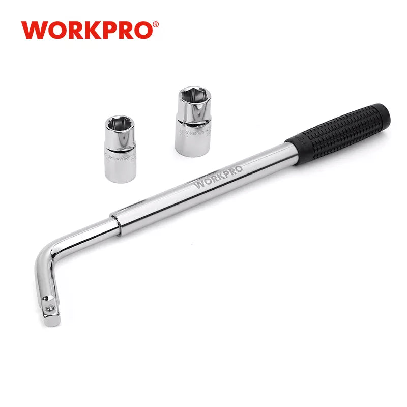 WORKPRO Telescoping Lug Wrench – Car Repair Tool Kit