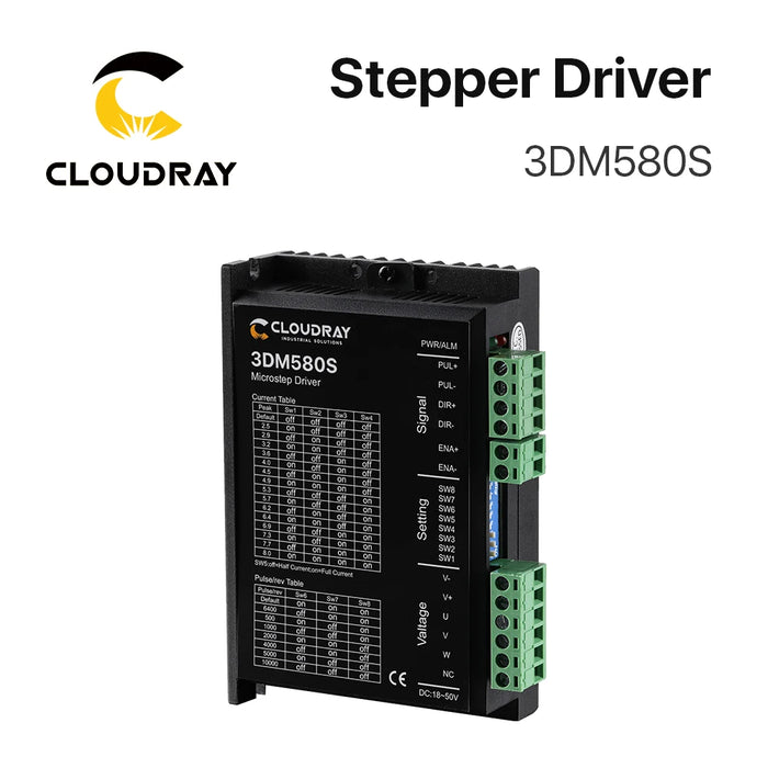 Cloudray 3DM580S 3 Phase Stepper Driver 24-50VDC for Nema 23 Stepping