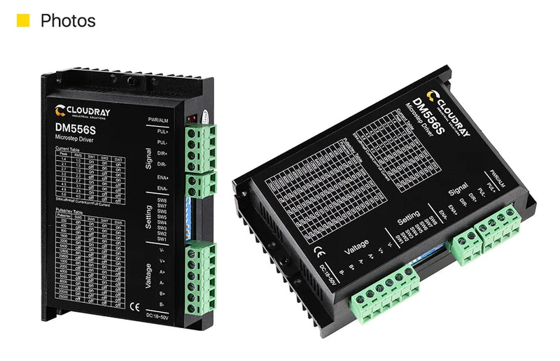 Cloudray NEMA 23 2.2N.m 4.0A Stepper Motor Kit Open Loop DM556S 18–50V