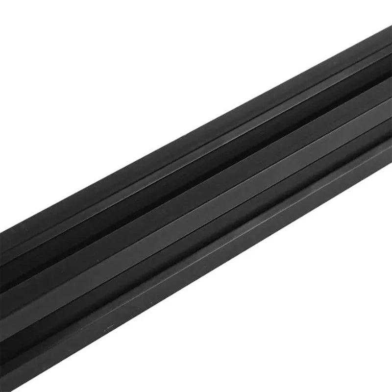 Perfil de aluminio con ranura en V negro 2020 