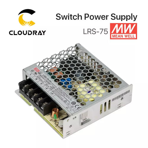 Meanwell LRS-75 Switching Power Supply – 12V 6A / 24V 3.2A, 75W