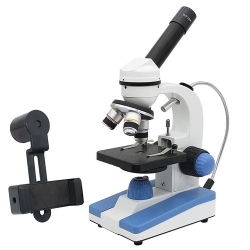 Biological Microscope 2000X with HD Smartphone Clip – Ideal for Student Experiments