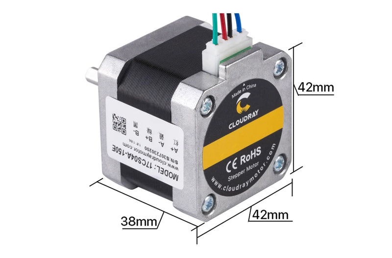 Cloudray NEMA 17 0.4N.m 1.5A Stepper Kit + DM422S 18–48V