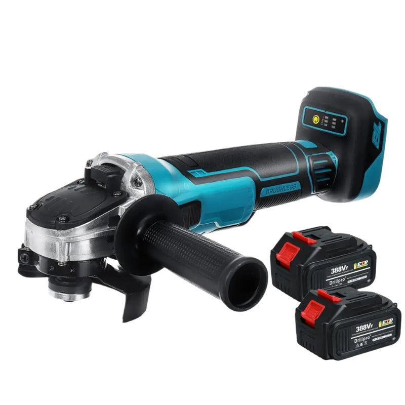 Drillpro 125MM Amoladora angular eléctrica sin escobillas Corte de madera inalámbrico 