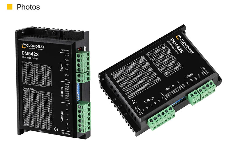 Cloudray NEMA 23 Stepper Motor Kit 1.5N.m 2.8A DM542S 18–50V