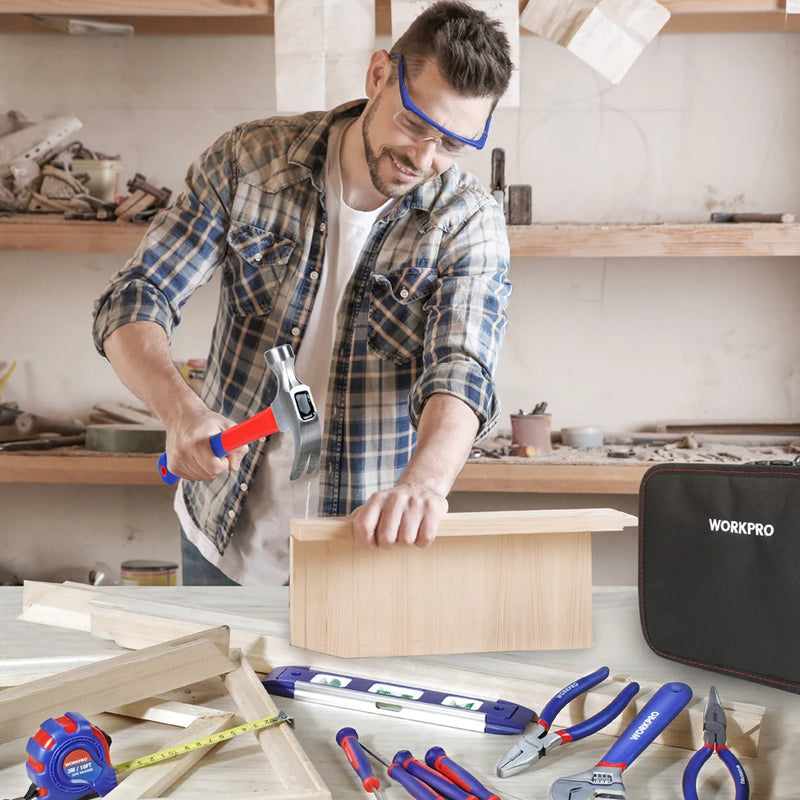 WORKPRO 100PCS Household Tool Set – Mechanic Tool Kit with Pliers