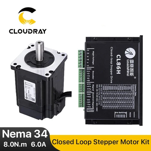 Leadshine Nema 34 8.0N.m Closed-Loop Stepper Motor with Encoder – CL86H