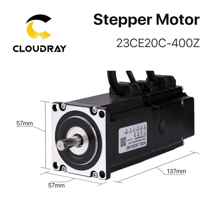 Cloudray Nema 23 Closed Loop Stepper Motor – 2.0N.m, 4.0A, 8mm Shaft