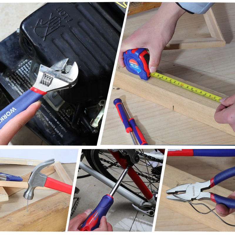 WORKPRO 100PCS Household Tool Set – Mechanic Tool Kit with Pliers