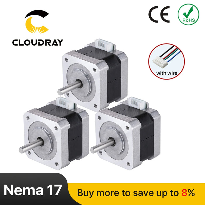 Nema 17 Stepper Motor - 42mm 2-Phase, 15Ncm, 1A with DuPont Connector