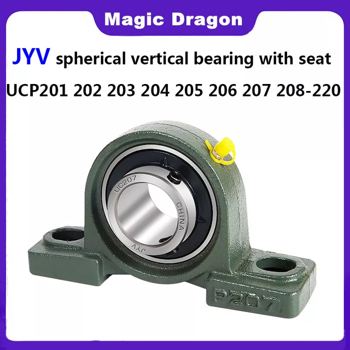 Housed Bearings JYV - Outer Spherical Belt Vertical Seat Bearing (12 to 90mm)