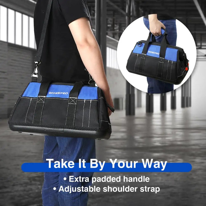 WORKPRO Tool Bags Waterproof Travel Bags Men Crossbody Bag Tool