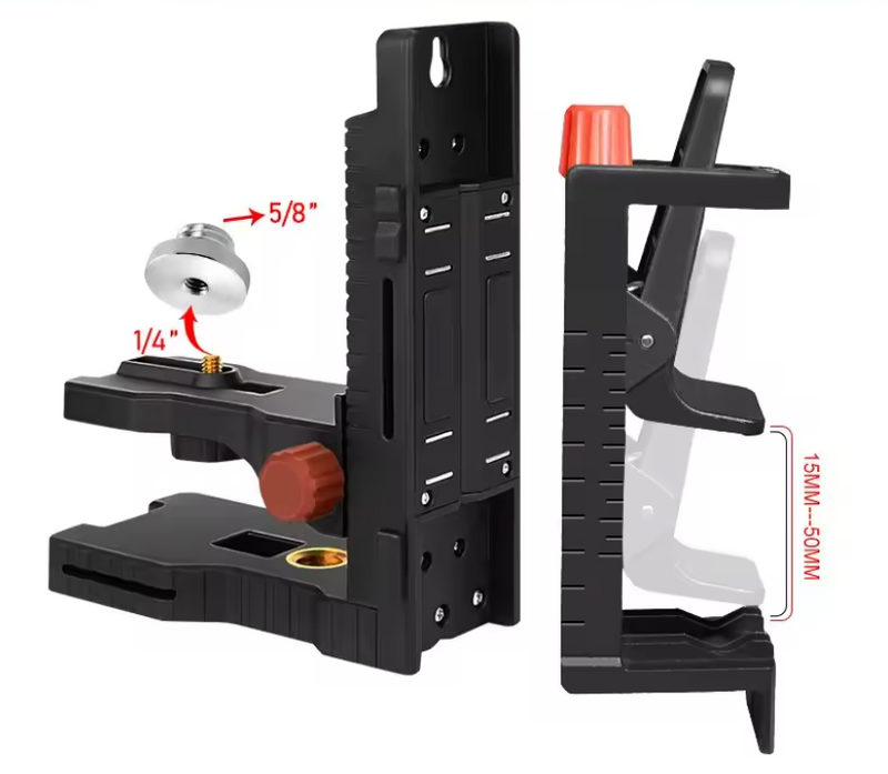 Super strong magnetic L-bracket support mount - Adjustable holder for universal laser level