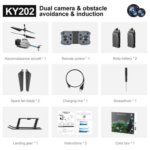 New Ky202 Mini Drone With 4k Camera Rc Helicopter Gesture Sensing With