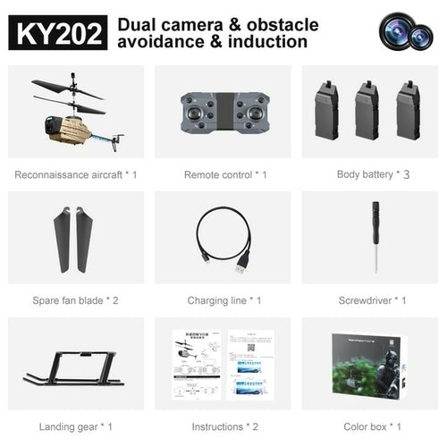 New Ky202 Mini Drone With 4k Camera Rc Helicopter Gesture Sensing With