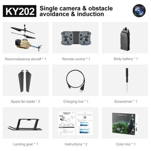 New Ky202 Mini Drone With 4k Camera Rc Helicopter Gesture Sensing With