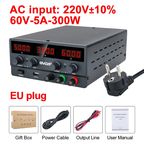 GVDA Adjustable DC Power Supply 30V 10A