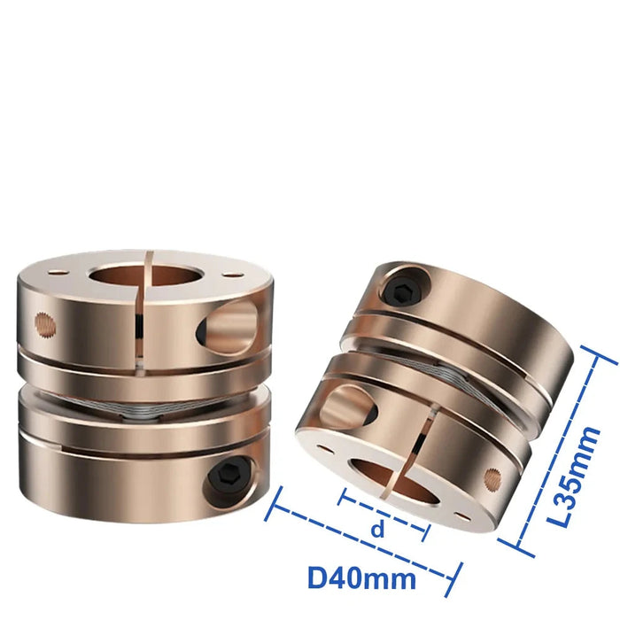 Single Diaphragm Coupling D40 L35 – Flexible Coupler for Servo Motors