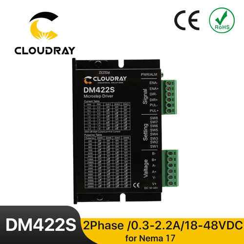 Controlador de motor paso a paso bifásico Nema 17 DM422S salida 18-48VDC 