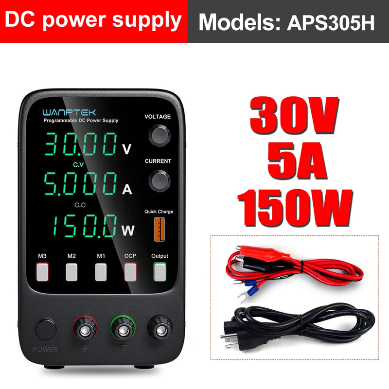 Adjustable DC Bench Power Supply 30V 10A / 60V 5A Digital Lab Voltage Regulator APS3010H
