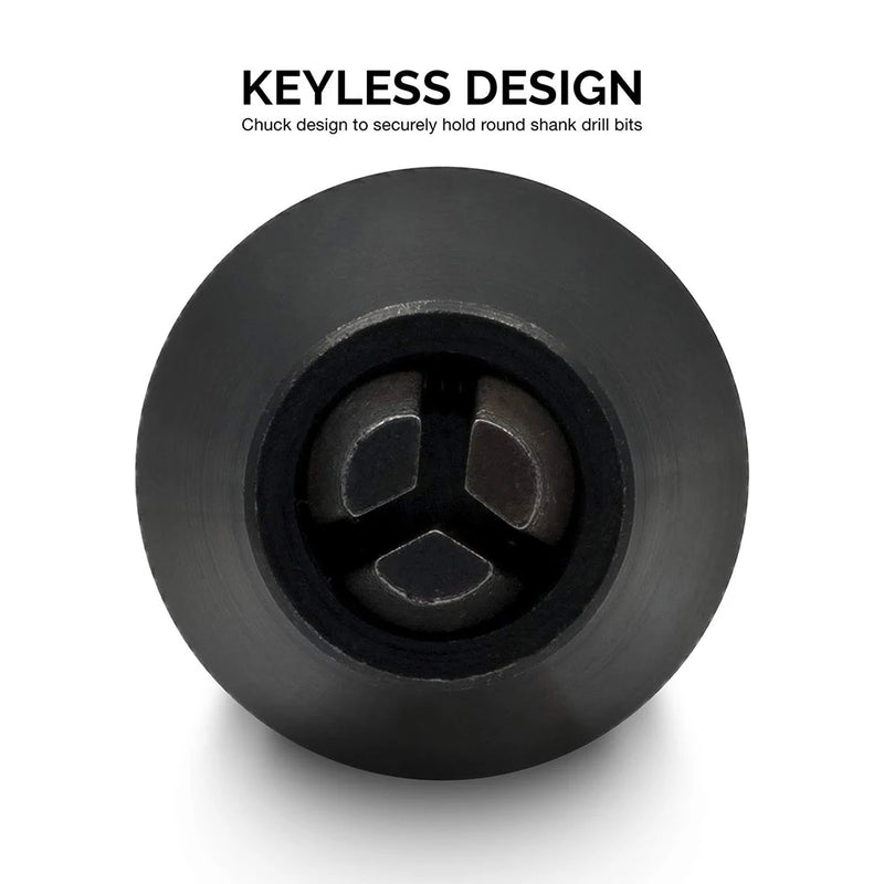 WALFRONT Portabrocas sin llave Destornillador Adaptador de destornillador de impacto 1/4'' 