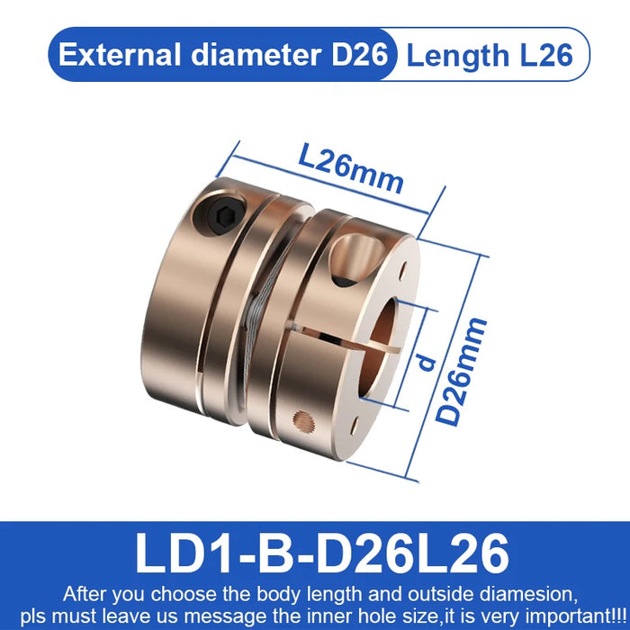 D26L26 Single Diaphragm Coupling – Elastic Shaft Coupler for Precision Connections