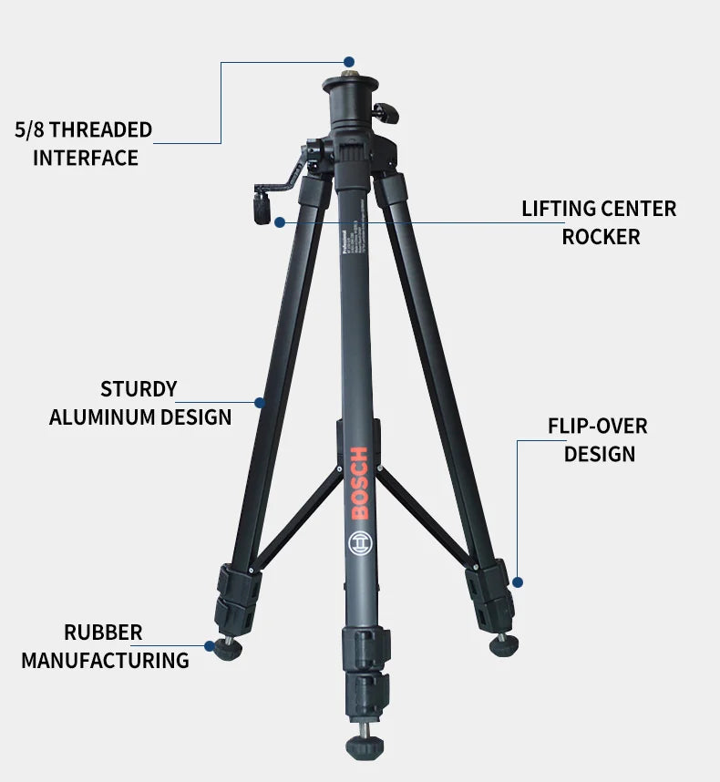 Bosch BT150 Laser Level Tripod Stand with 5/8"