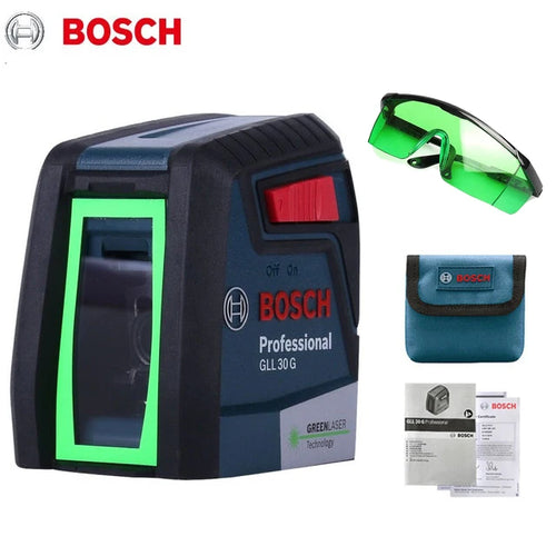 BOSCH Nivel Láser GLL30G Vertical Horizontal Luz Verde Alto 
