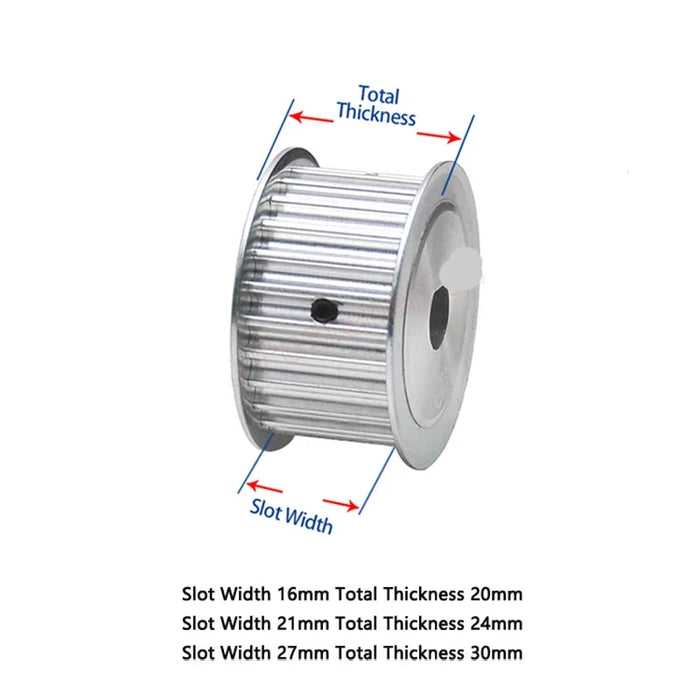 20 Teeth HTD5M Timing Pulley - 5M Synchronous Wheel with D Hole