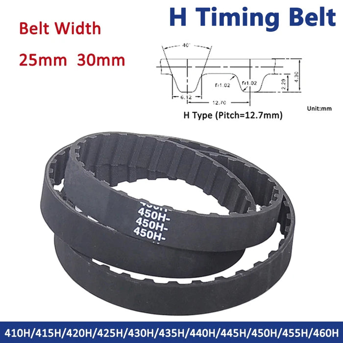 H Type Timing Belt Closed Synchronous Belt 410H to 460H