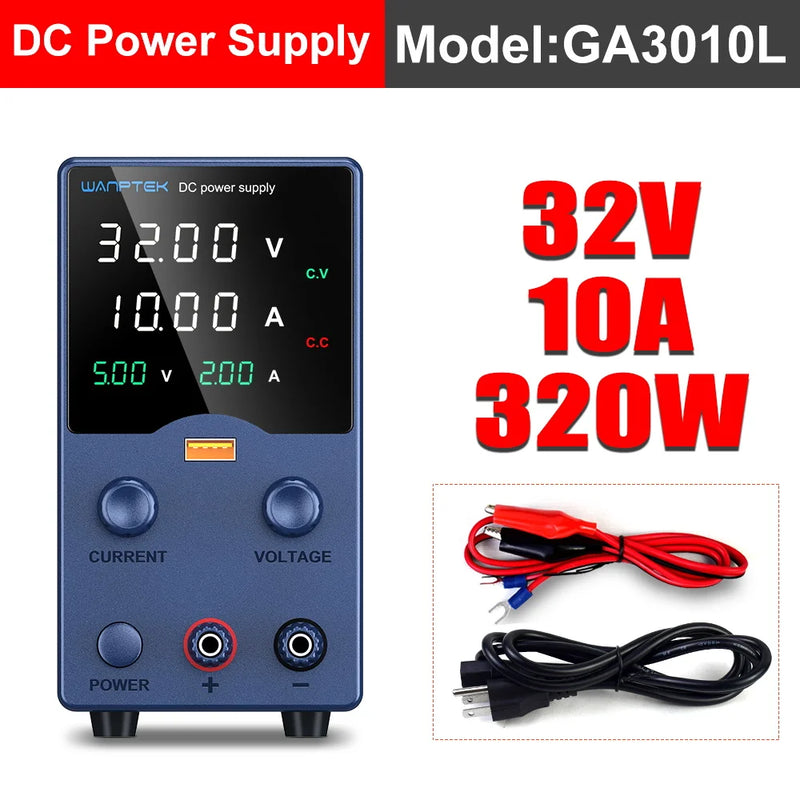 Adjustable DC Bench Power Supply 30V 10A Encoder Control Lab Power Source GA3010L