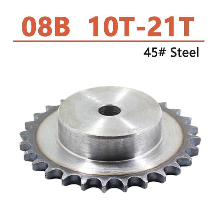 08B 10Teeth To 21Teeth Sprocket Wheel Chain Gear Industrial 45#