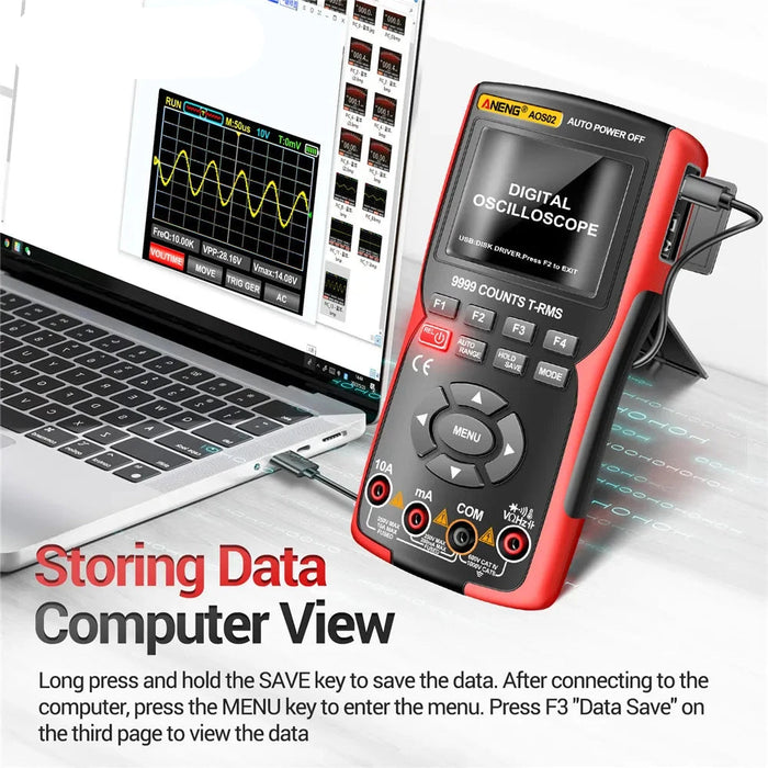 AOS02 Digital Oscilloscope & Transistor Test Multimeter