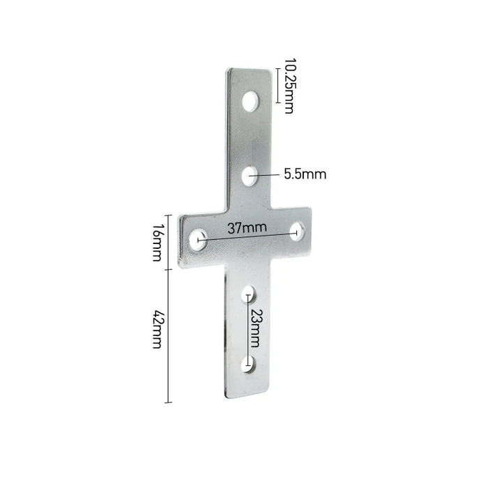 20/30/40/4080/4590L T-Shaped CrossSteel Connecting plate 5/10PCS
